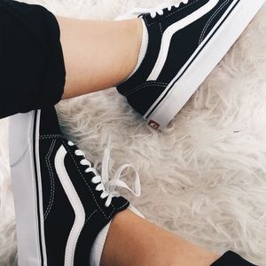Old Skool Vans Black White New With Box NWT